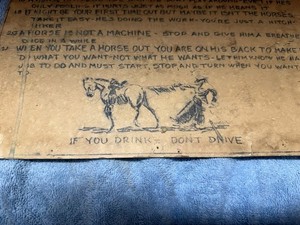 Vintage Horse Stable “Safety Hints” Sign – Whimsical Tack Room Rules