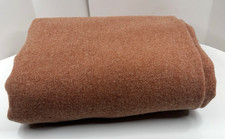 Unbranded Wool Blanket Throw Approx. 58" x 69" BINDING WORN AWAY As Is