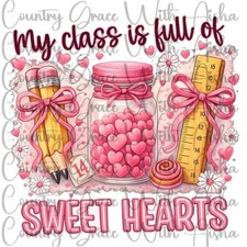 Sublimation Print Teacher Valentines Day Ready To Press Paper Ink Heat Transfer