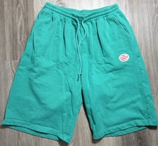 Eafinetal Men’s Long Bermuda Shorts Green Cotton Mr Sandman Size Large