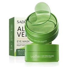 SADOER Aloe Vera Collagen Eye Mask 80g 60 Sheets Hydrating Firming Brightening