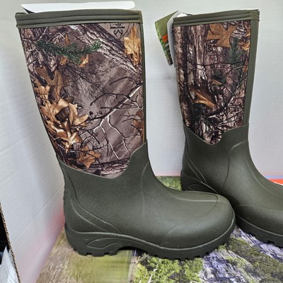 Realtree Men\'s Camouflage Rain & Snow Hunting Boots - Brown/Green HuntRite Men main image 3