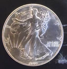 1990 American Eagle Toned Walking Liberty Bullion Vtg-0.999 Silver 1 Oz Coin 2t