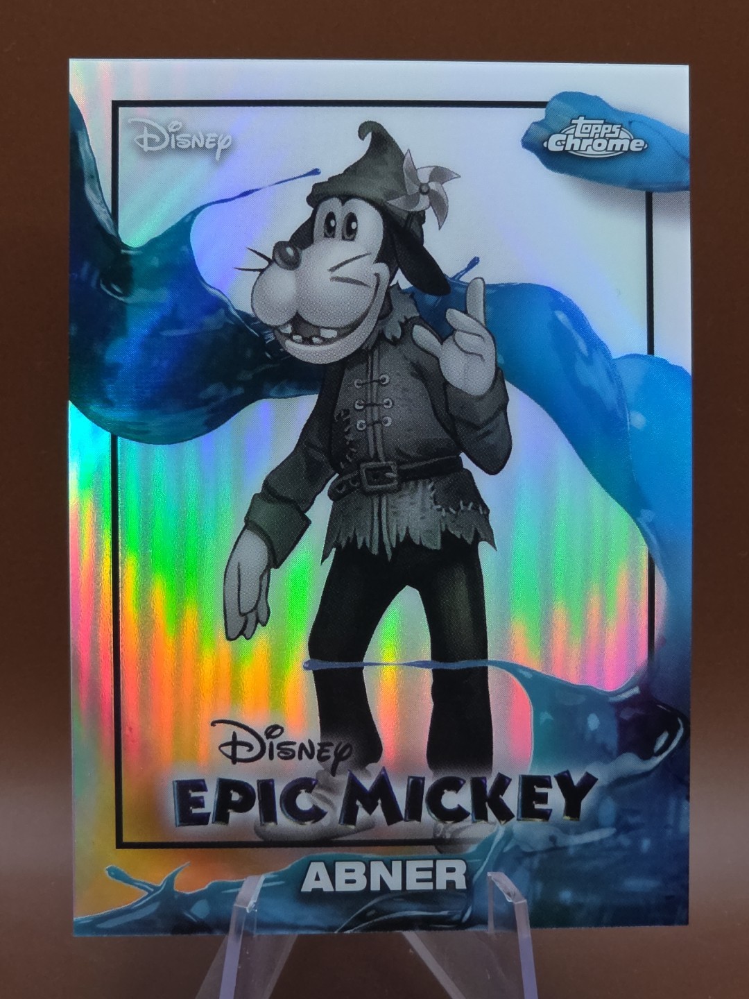 2026 Topps Chrome Disney Neon Abner #EM-4 Epic Mickey