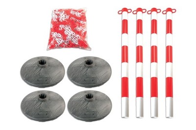 Laser Tools Set Aus 4 Pfosten Und Basen Mit Kette 6700