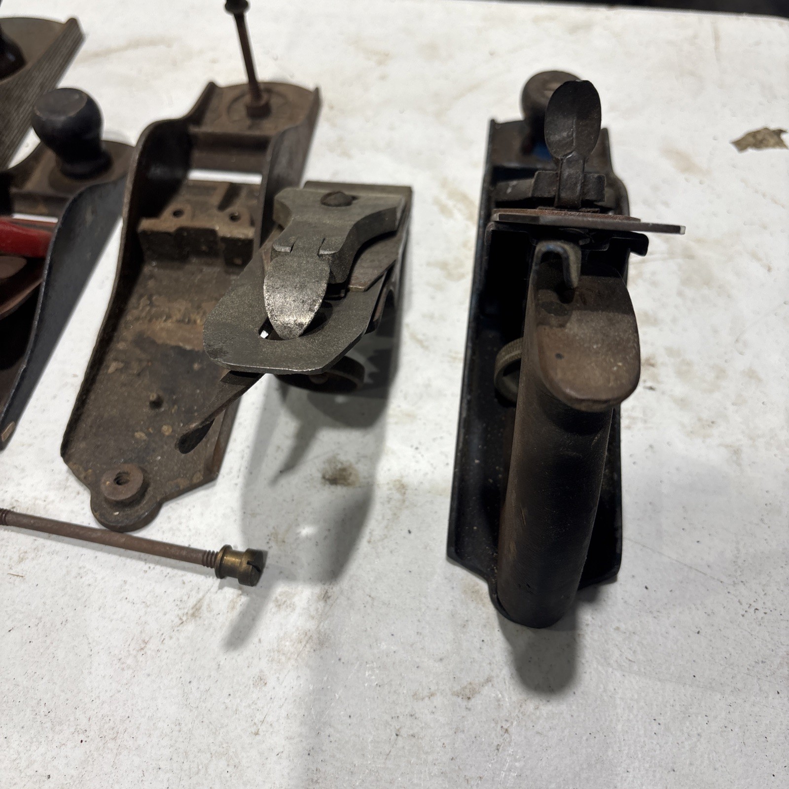 Set of 6: Vintage Hand Plane Wood Planers. Stanley, craftsman, dunlap