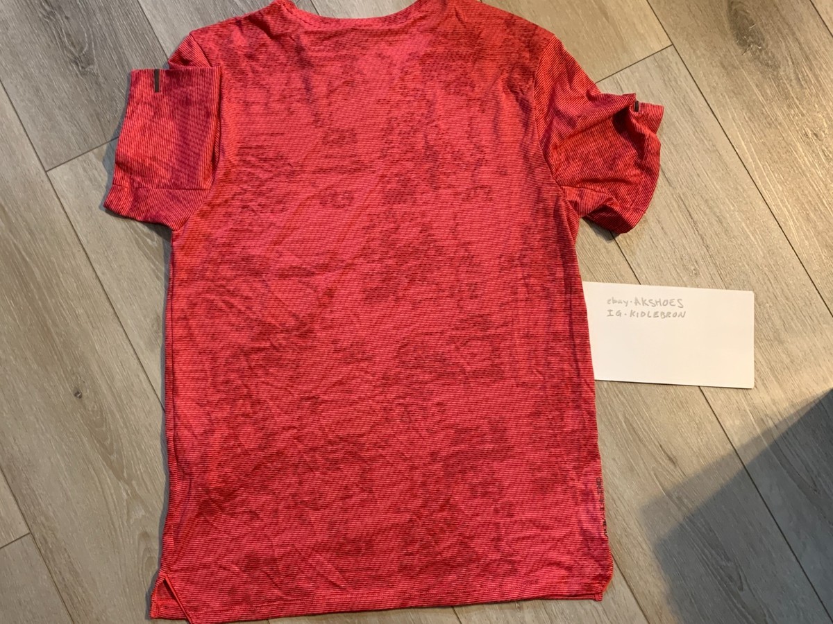 NEW Nike Dri-Fit ADV Running Division Red Pink Shirt SMALL $85