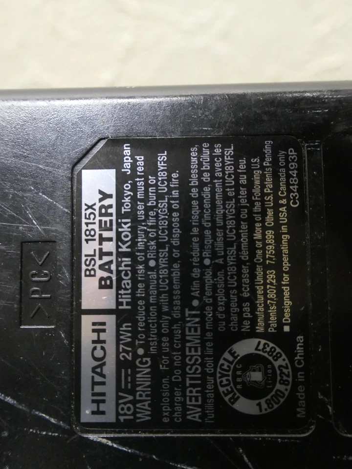 Sierra recíproca inalámbrica Hitachi CR18DGL 18V con batería y cargador Foto 4 de 4