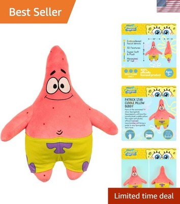 Delightful Patrick Star Plush Cuddle Pillow – 21” Official