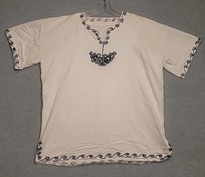 Ethiopian Traditional Embroidered Men Shirt Size XL