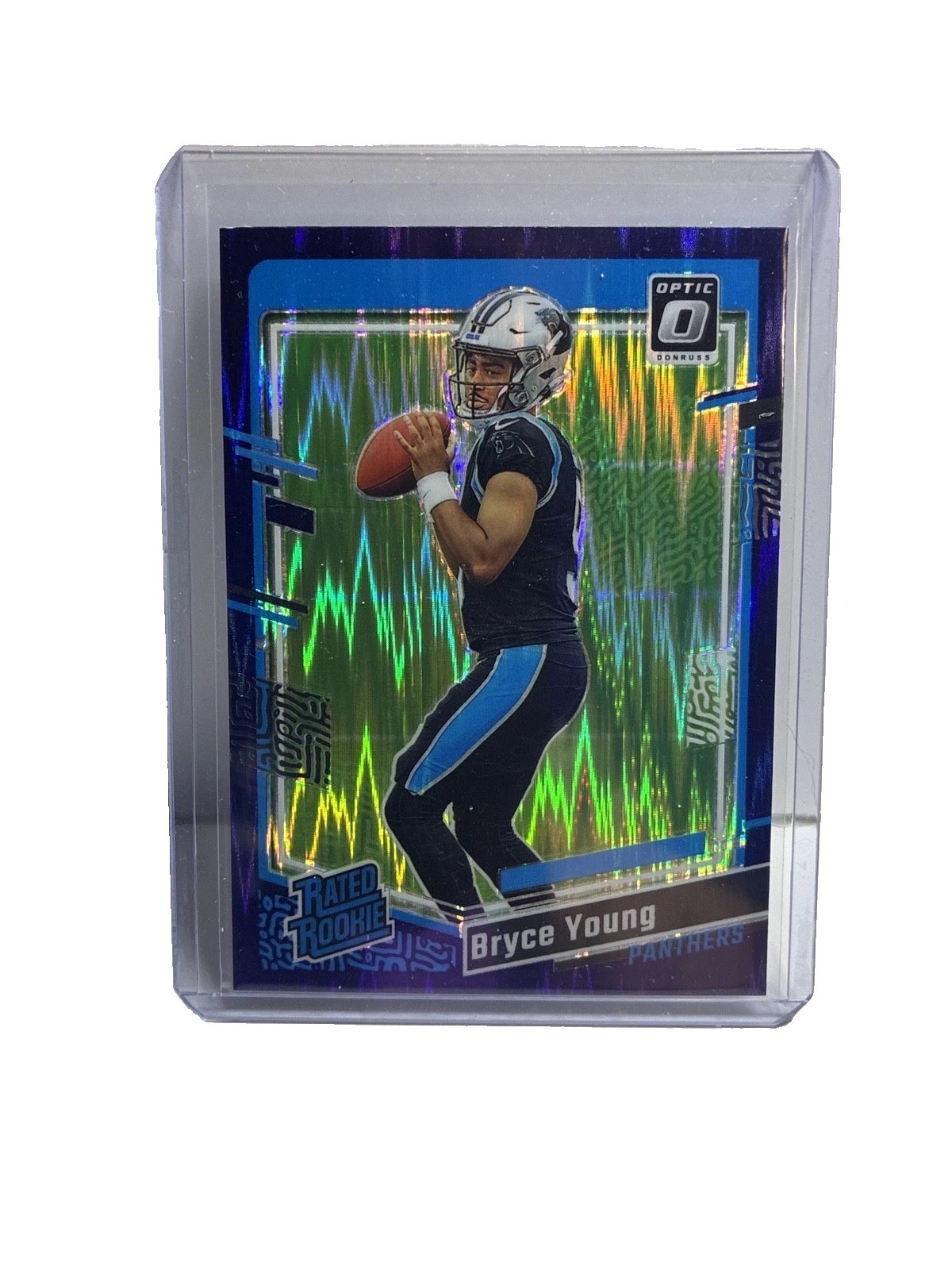 2023 Panini Donruss Optic - Rated Rookie Bryce Young #213 Purple Shock Prizm...