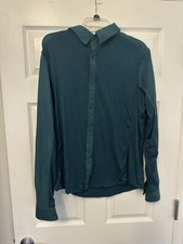 Icebreaker Snap Button Up Shirt Merino Wool Long Sleeve Men's Large 220