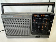 Vintage Emerson AP2470 TV Sound FM AM Weather Band Radio Tested Works AC/Battery