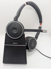 Jabra Evolve 75 HSC040W Bluetooth Headset Wireless With Charging Stand E75