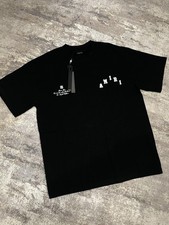 AMIRI Size Large Black Graphic Logo Jersey Men's Crew Neck Short Sleeve T-Shirt