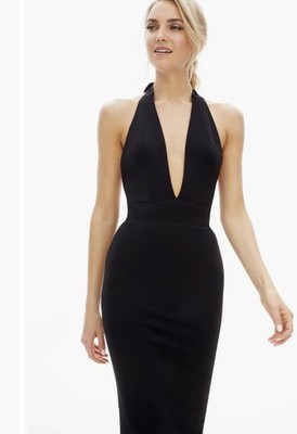 dress the population vanessa dress Dress The Population NEW Size XL Vanessa Halter Neck Bodycon Dress Black