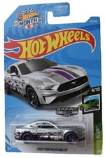 Hot Wheels Speed Blue 4/10 Zamac 2018 Ford Mustang GT 113/250 [2019 Month...