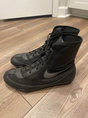Men s Nike Boxing Machomai 2 Shoes Black/Metallic Dark Grey, Size 12
