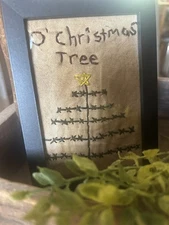 Primitive Handmade O Christmas Tree Sampler