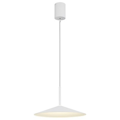 GLOBO LAMPONE LED-Pendelleuchte Höhenverstellbar Weiß Metall 47,5 x 150 cm