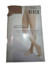 NEW BLOCH Women's Ladies contoursoft Footed Tights T0981L L/XL White