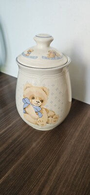VINTAGE TIENSHAN THEODORE LANDBÄRENKANISTER  Teddybär 1980's Behälter