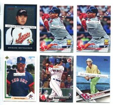 Red Sox, Devers, Ortiz, Nomar, Bogaerts, Betts, Clemens, Rookie 207 Card Lot #C