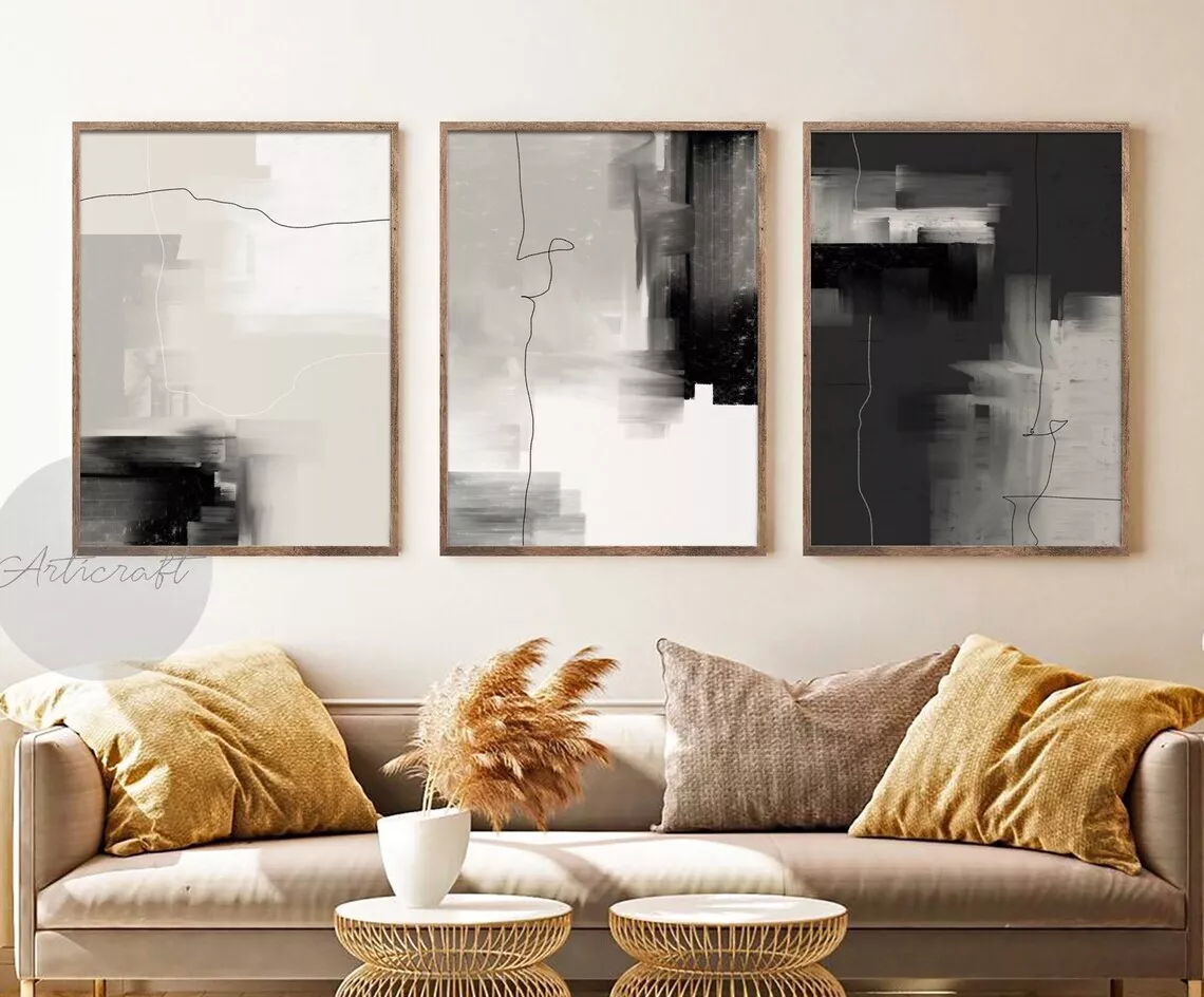 Wall art abstract modern outlet