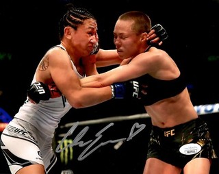 Carla Esparza autographed signed 8x10 photo UFC MMA JSA COA Rose Namajunas