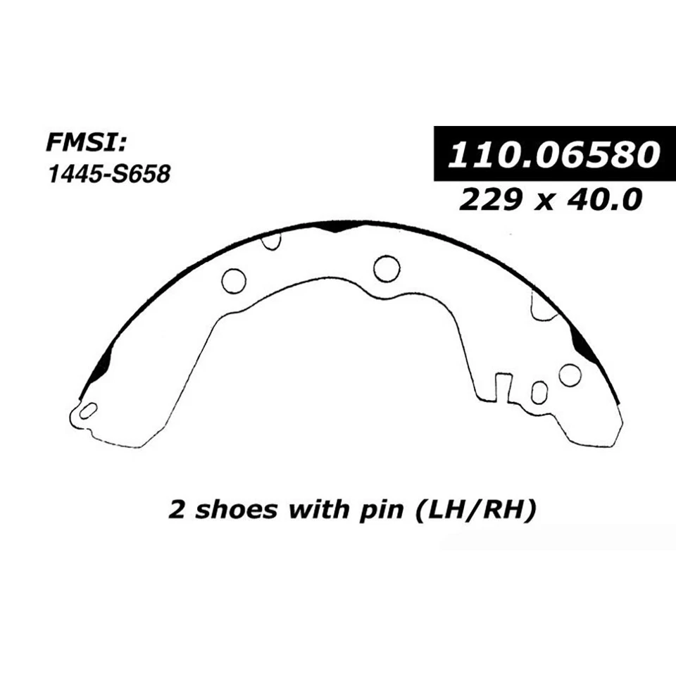 Для 1999 2000 2001 2002 2003 Mitsubishi Galant задний тормоз барабан и башмак 3шт - Изображение 2 из 4