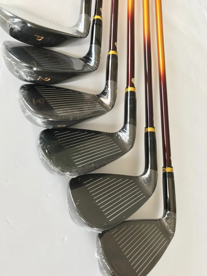 MUTSUMI HONMA MH500X2 Iron Hybrid 6-piece set No.5 ~ PW Gold Black NEW - Image 2 of 4