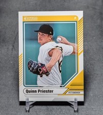Quinn Priester Rookie RC 2024 Donruss Baseball Card #78 Pittsburgh Pirates. rookie card picture