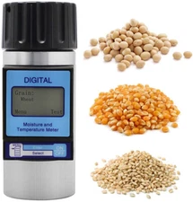 Grain Moisture Tester Meter For Rapeseed Wheat Field Bean Corn Canola Peanuts