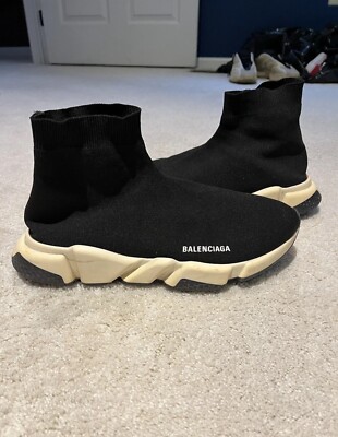 Size 14 Balenciaga Speed Trainer 2018 Black White