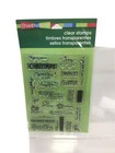 Stampendous Clear Stamps HOLIDAY WORDS SSC1209 NEW package 24 Christmas stamps
