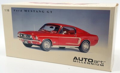 Autoart 1/18 Scale Diecast - 72801 Ford Mustang GT 350 '68 Red | eBay