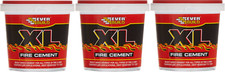 Everbuild XL Fire Cement Ready Mixed Cement, Heat Resistant up to 1250°C 1kg x 3