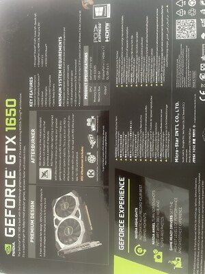 GEFORCE GTX 1650 Ventus Xs