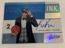2018-19 Absolute Draft Day Ink Level 2 Rookie Auto Kevin Knox /25 NY Knicks