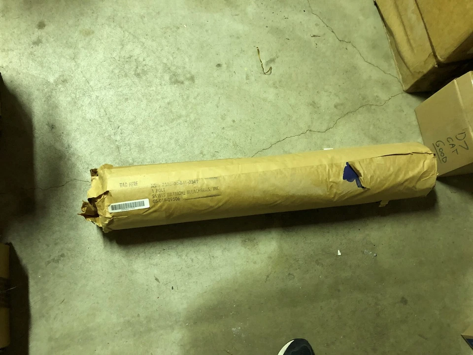 45 yard roll of blue cotton 4.5 ounce bunting fabric cloth 100 pct cotton 38 in. - Image 2 of 2