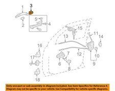 TOYOTA OEM 10-24 4Runner Front Door Lock Hardware-Handle Bezel 6921735050