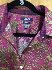 T- Shirt Charts Long Sleeve Shirt Floral Size 1XG Women No Iron