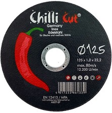 Trennscheibe für Inox Edelstahl / Bleche / Metall - 1 mm Flexscheibe 115/125 mm