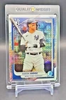 AARON JUDGE RAINBOW REFRACTOR INSERT CARD WITH CASE MLB NEW YORK YANKEES