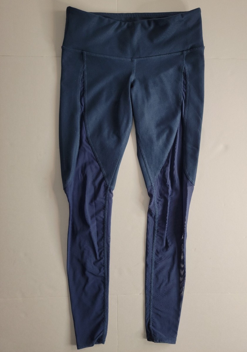 Alo Yoga Sz XS Leggings Mesh Logo Blue Women's | eBay