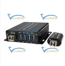 1PCS 4 Channel USB 3.0 over Fiber Optic Extender Duplex LC Port New