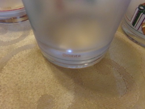 4 Culver Frosted Gold Christmas Bears Packages On the Rocks Tumblers Glasses EUC - Picture 7 of 8
