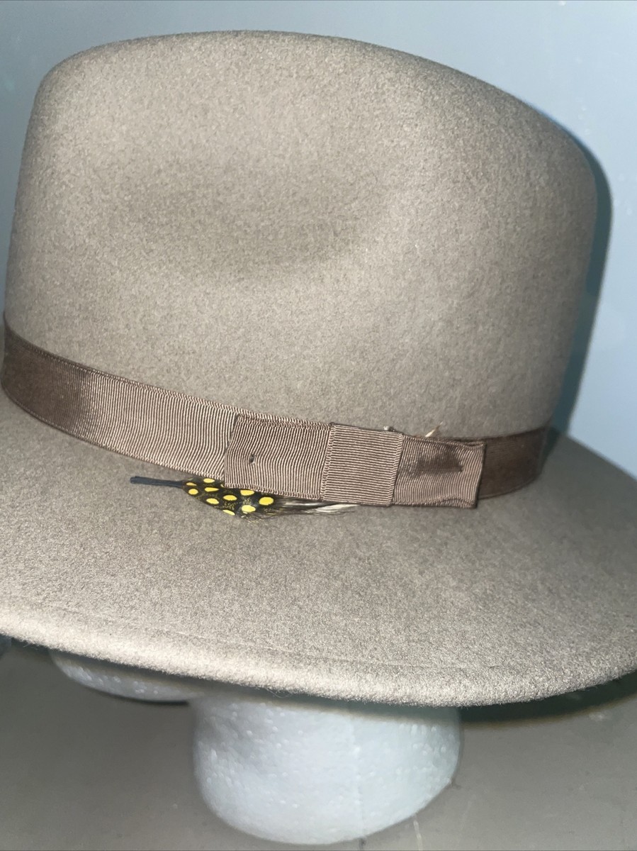 Vintage wool hat made in the USA Wool Beanie 100% American Made - Natural | WiesMade main image 4
