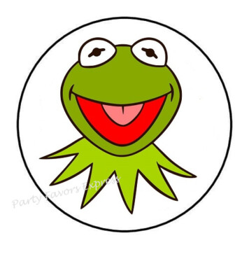30 FROG PUPPET ENVELOPE SEALS LABELS PARTY FAVORS STICKERS 1.5''