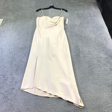 Alice + Olivia Dress Womens 6 Kiyoko Champagne Sweetheart Asymmetrical $ 495 d5